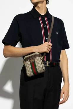 Gucci beige ‘Ophidia’ shoulder bag