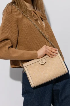 Gucci beige ‘Ophidia Small’ shoulder bag