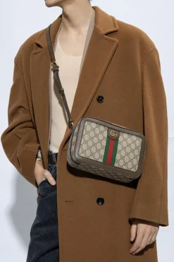Gucci beige ‘Ophidia Small’ shoulder bag