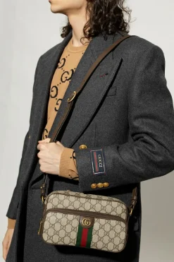 Gucci beige ‘Ophidia Small’ shoulder bag