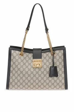 Gucci beige 'Padlock' shoulder bag