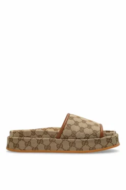Gucci beige Platform sandals