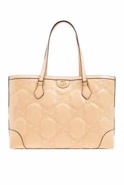 Gucci beige Quilted shopper bag