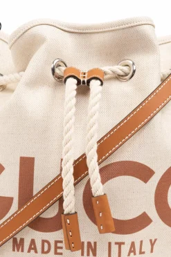 Gucci beige Reversible bucket shoulder bag