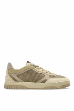 Gucci beige 'Re-Web' sports shoes