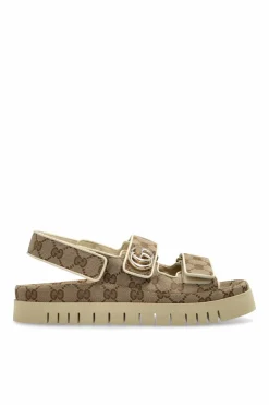 Gucci beige Sandals with monogram