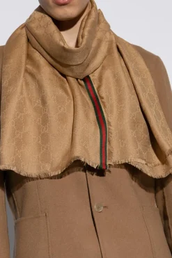 Gucci beige Scarf with monogram