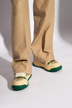 Gucci beige ‘Screener Trainer’ platform sneakers