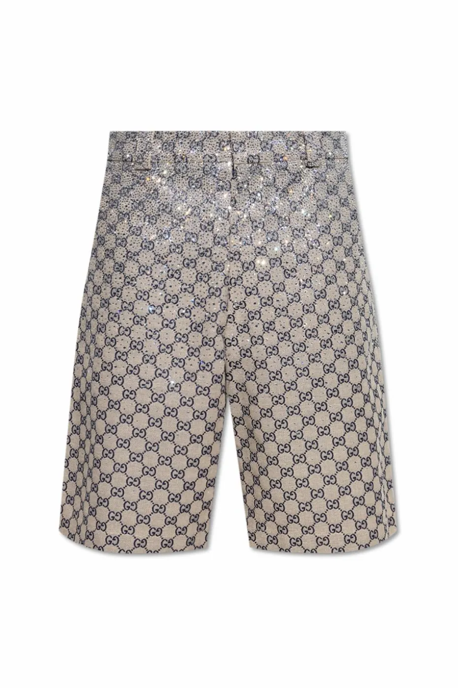 Gucci beige Shorts with shimmering appliqués