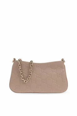 Gucci beige Shoulder bag ‘GG Emblem Super Mini’