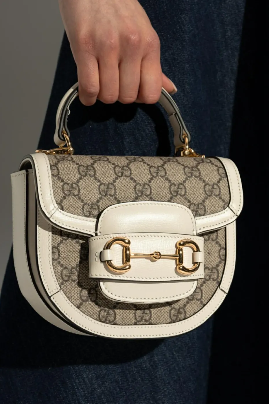 Gucci beige Shoulder bag Horsebit 1955 Mini