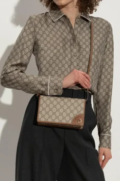 Gucci beige Shoulder bag GG Emblem Mini