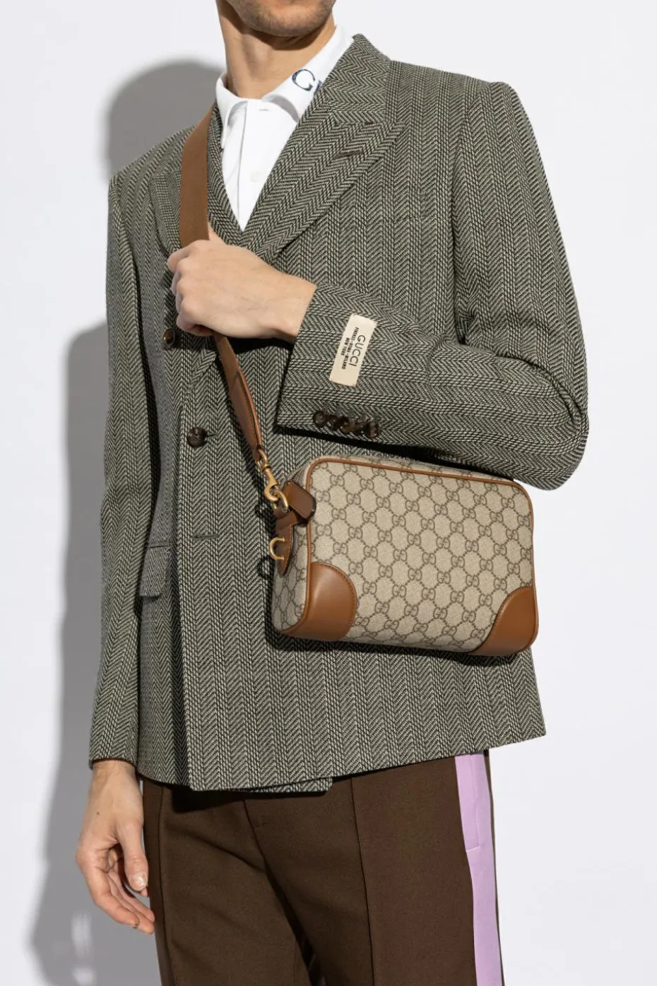 Gucci beige Shoulder bag GG Emblem Small