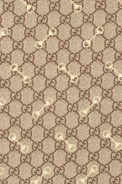 Gucci beige Silk scarf with logo
