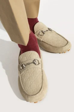 Gucci beige Suede Loafers Gucci