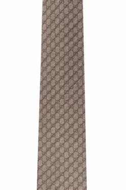 Gucci beige Tie with monogram