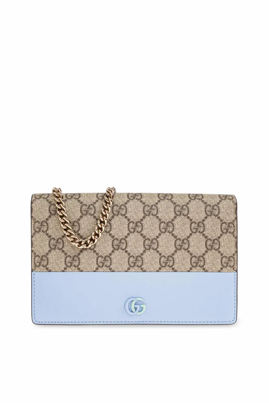 Gucci beige Wallet on a chain GG Marmont