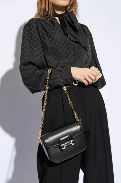 Gucci BLACK ‘1955 Horsebit Mini’ shoulder bag