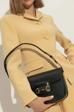 Gucci BLACK ‘1955 Horsebit’ shoulder bag