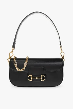 Gucci BLACK ‘1955 Horsebit Small’ shoulder bag