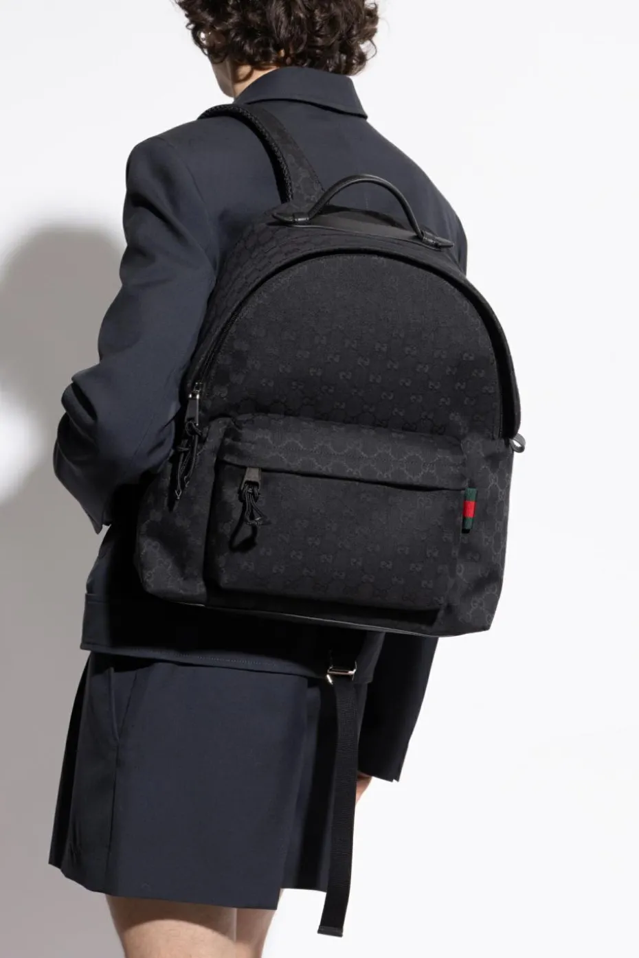 Gucci BLACK Backpack GG Medium