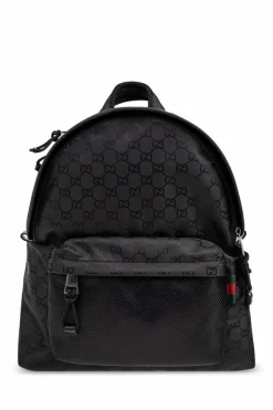 Gucci BLACK Backpack with GG pattern