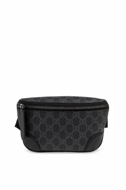 Gucci BLACK Belt bag GG Emblem Small