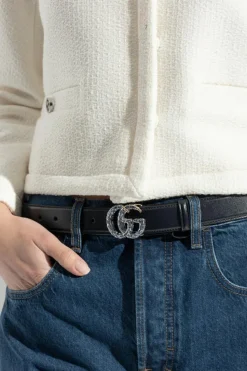Gucci BLACK Belt with logo