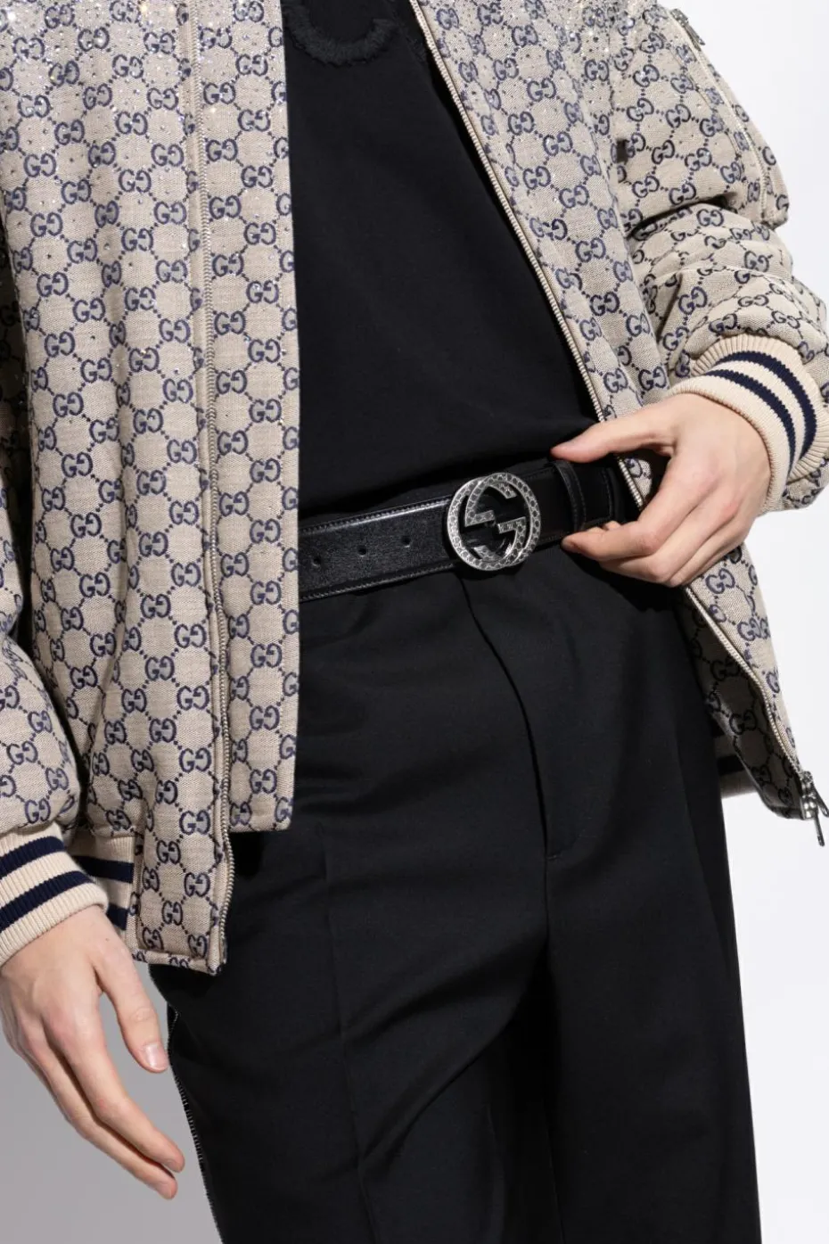 Gucci BLACK Belt with logo