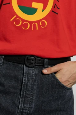 Gucci BLACK Belt with logo