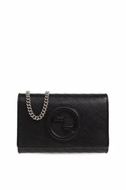 Gucci BLACK ‘Blondie’ wallet on chain