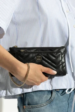 Gucci BLACK Clutch "GG Marmont 2.0 Small"