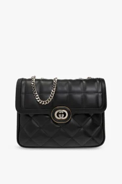 Gucci BLACK ‘Deco Small’ quilted shoulder bag