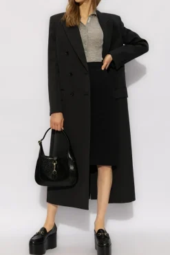 Gucci BLACK Double-breasted coat