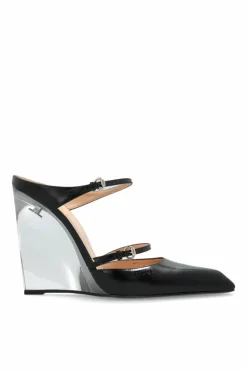 Gucci BLACK Flip-flops on a transparent wedge