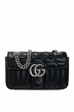 Gucci BLACK ‘GG Marmont Mini’ shoulder bag