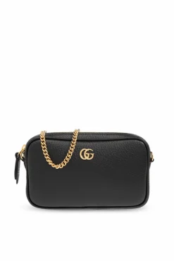 Gucci BLACK ‘GG Marmont Mini’ shoulder bag