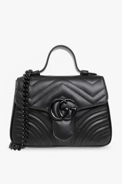 Gucci BLACK ‘GG Marmont Mini’ shoulder bag