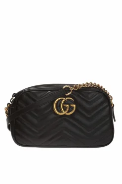 Gucci BLACK 'GG Marmont' shoulder bag
