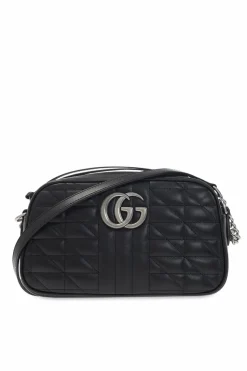 Gucci BLACK ‘GG Marmont Small’ shoulder bag