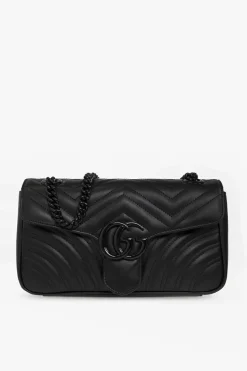 Gucci BLACK ‘GG Marmont Small’ shoulder bag