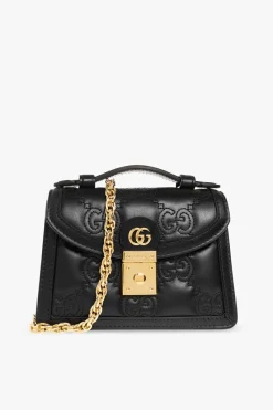 Gucci BLACK ‘GG Matelassé Small’ shoulder bag