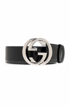 Gucci BLACK Glossy belt
