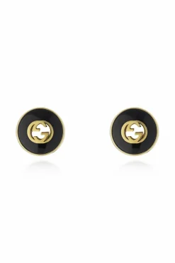 Gucci BLACK Gold earrings