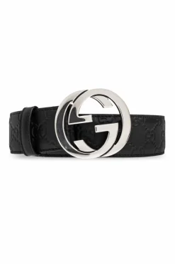 Gucci BLACK 'Guccissima' Leather Belt