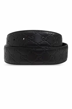 Gucci BLACK 'Guccissima' Leather Belt