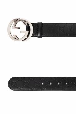 Gucci BLACK 'Guccissima' Leather Belt