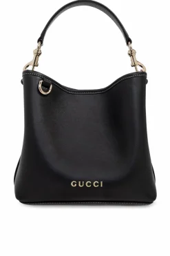 Gucci BLACK Handbag GG Emblem Mini