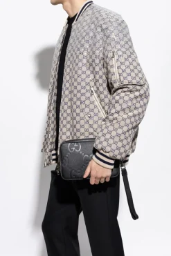 Gucci BLACK Handbag Small Jumbo GG