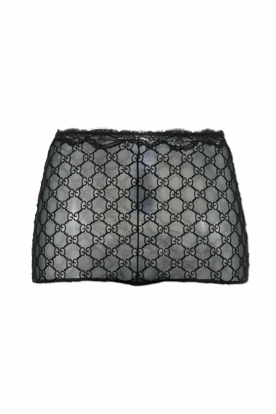 Gucci BLACK High-waisted lace panties